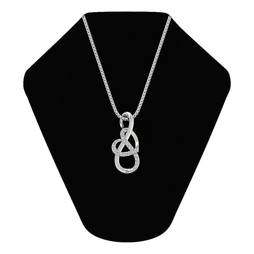 Unique Fashion Anniversary Pendant Round Diamond VVS1/VS1/SI1/I1 0.20 Ct 14k/18k Solid Gold Prong Set