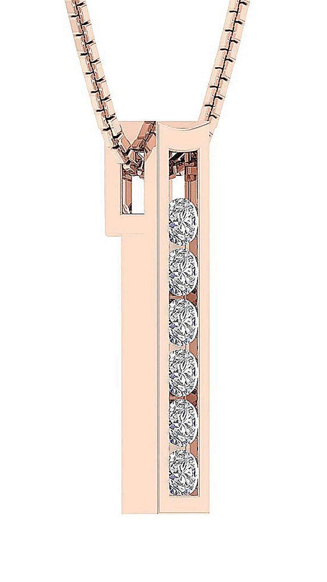 14k/18k Solid Gold Genuine Diamond SI1/I1 G 0.50 Ct Designer Fashion Pendant