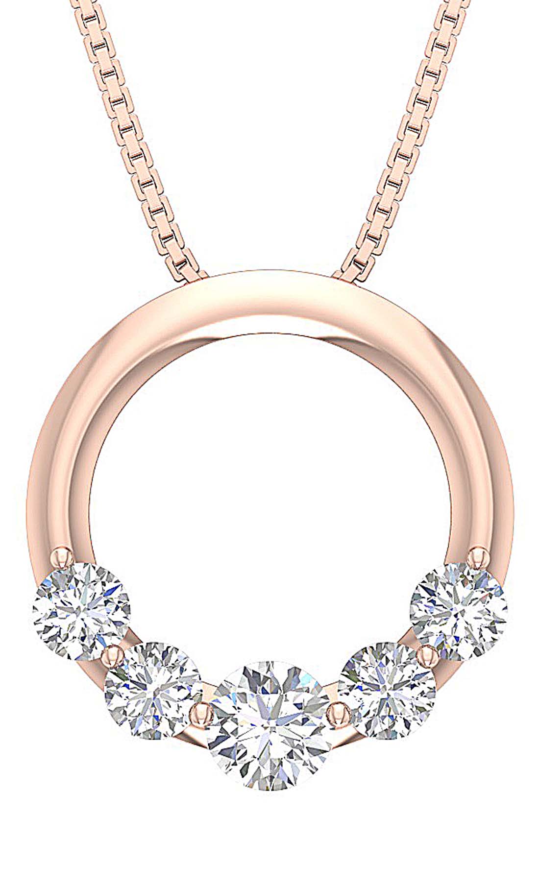 SI1/I1 G 1.30 Carat Vintage Fashion Pendant 14k/18k Solid Gold Round Diamond