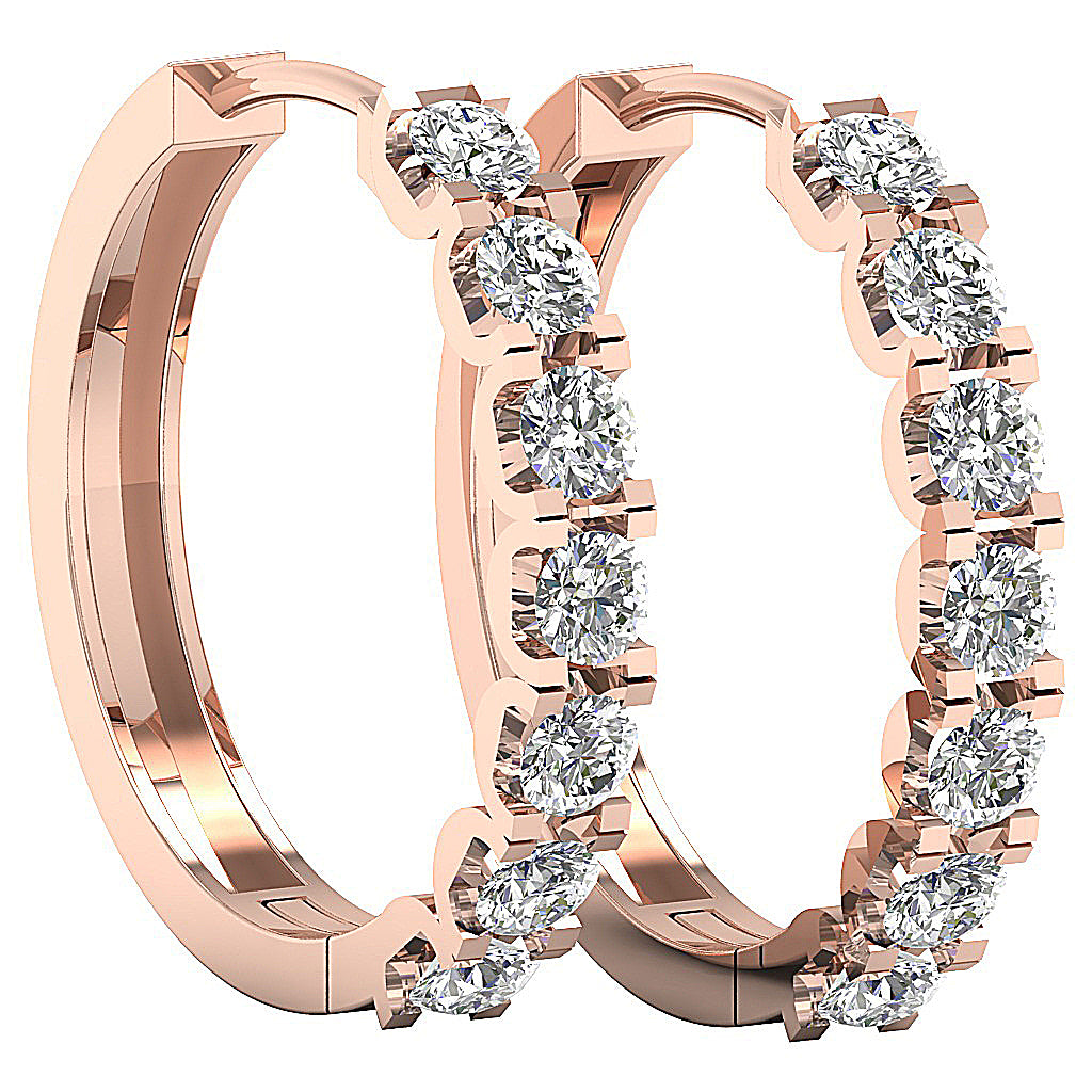VintageNaturalDiamondEarringSet14kGold