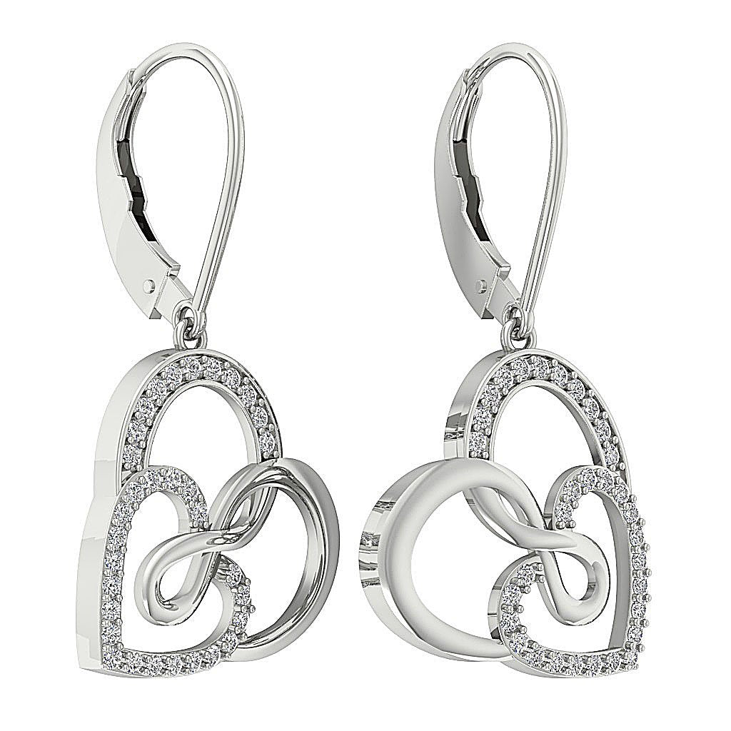 VVS1/VS1/SI1/I1 0.70 Ct Chandelier Engagement Earrings Natural Diamond 18k/14k Yellow Gold Prong Set