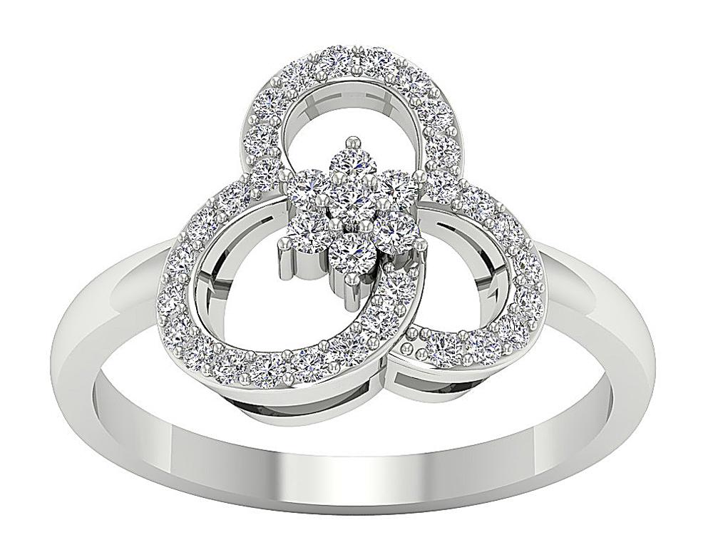 Genuine Diamond Round Cut 14K Solid Gold Ring Diamond Ring SI1 G 0.40 Ct 11.80MM