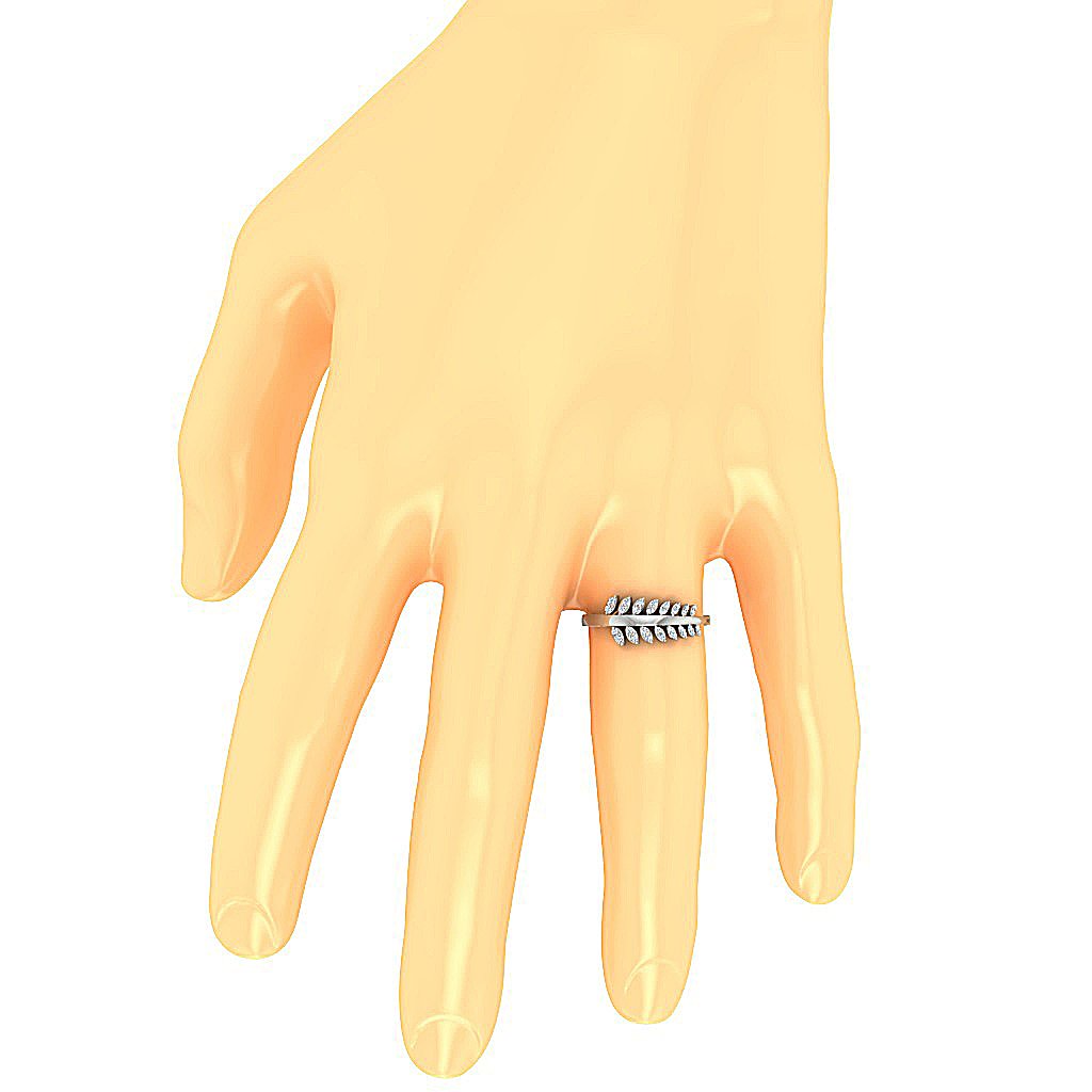 Engagement Diamond Ring SI1 G 0.25 Ct 14K White Yellow Rose Gold 8.00MM