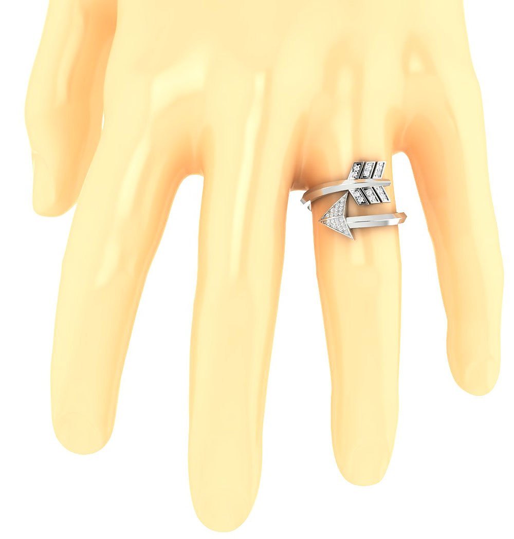 Round Diamond Anniversary Ring Prong Set 14k White Yellow Rose Gold I1 G 0.20 Ct 16.40 MM