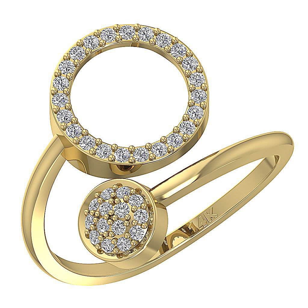 Engagement Ring SI1 G 0.30 Ct Genuine Round Cut Diamond Prong Set 16.40 MM