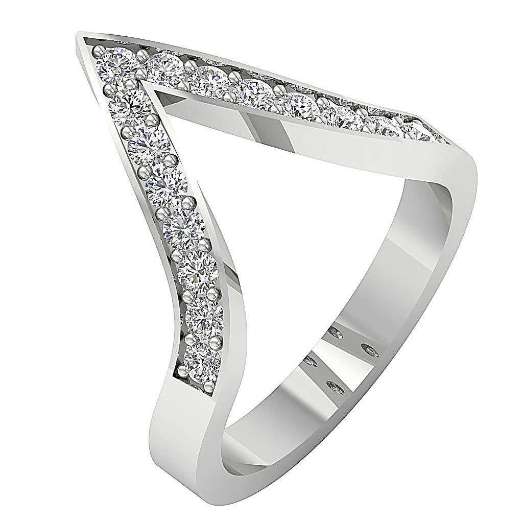 Genuine Designer Engagement Diamond Ring SI1G 0.65Ct 14K Solid Gold 16.30MM