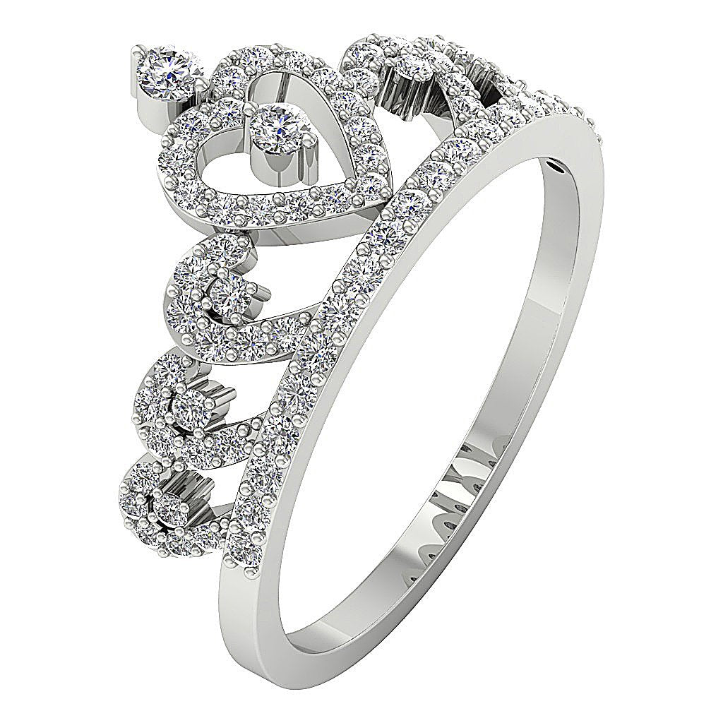 Prong Set 14k Yellow Gold Round Diamond Cut Anniversary Ring SI1 G 0.75 Ct 11.80 MM