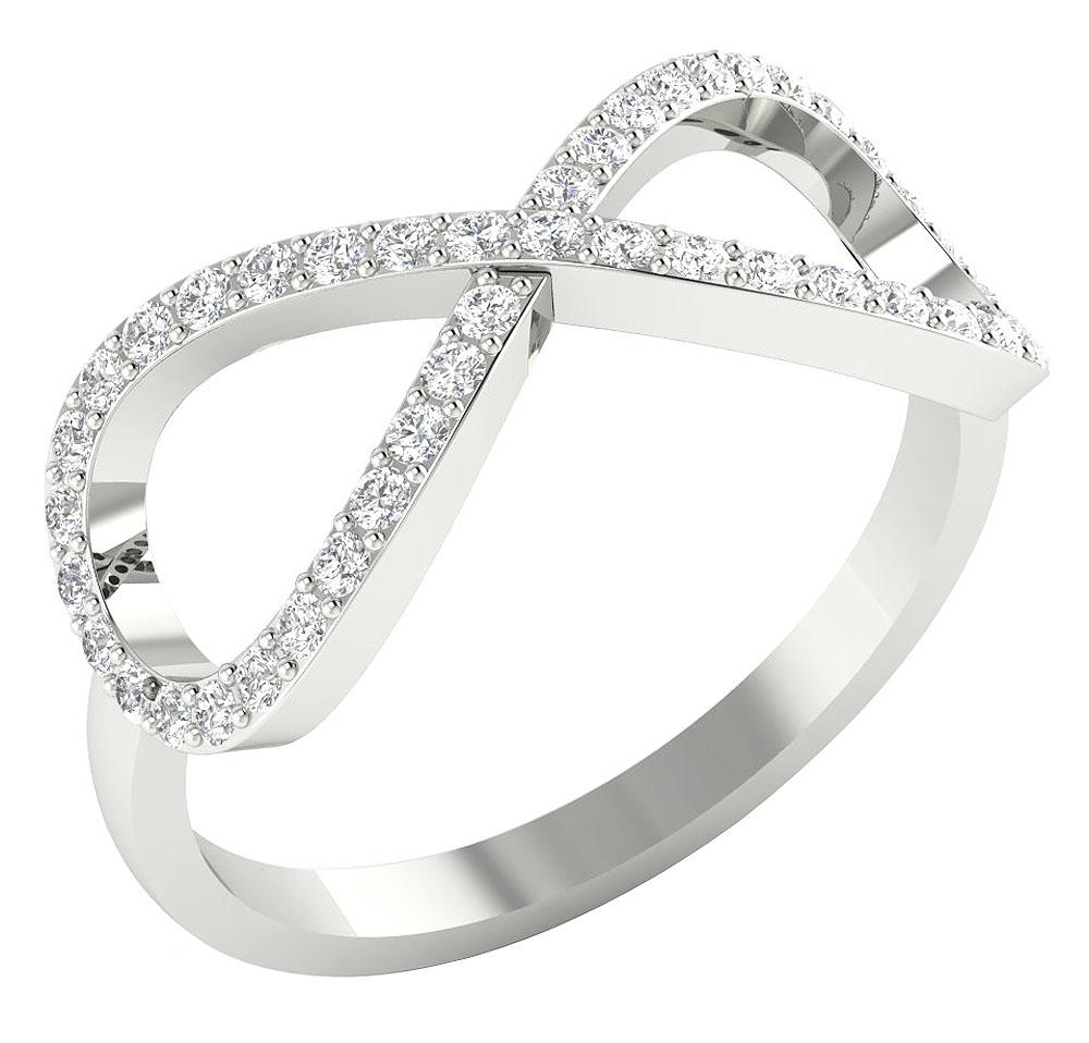 Fashion Anniversary Ring I1 G 0.50 Carat Natural Round Diamond Prong Set 9.10MM