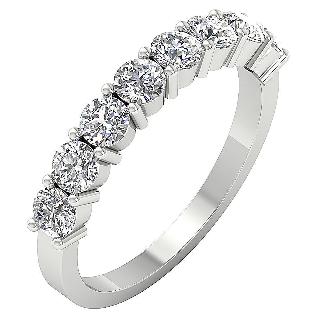 Anniversary Round Diamond I1 G 1.40 Carat 14K Solid Gold 3.37MM