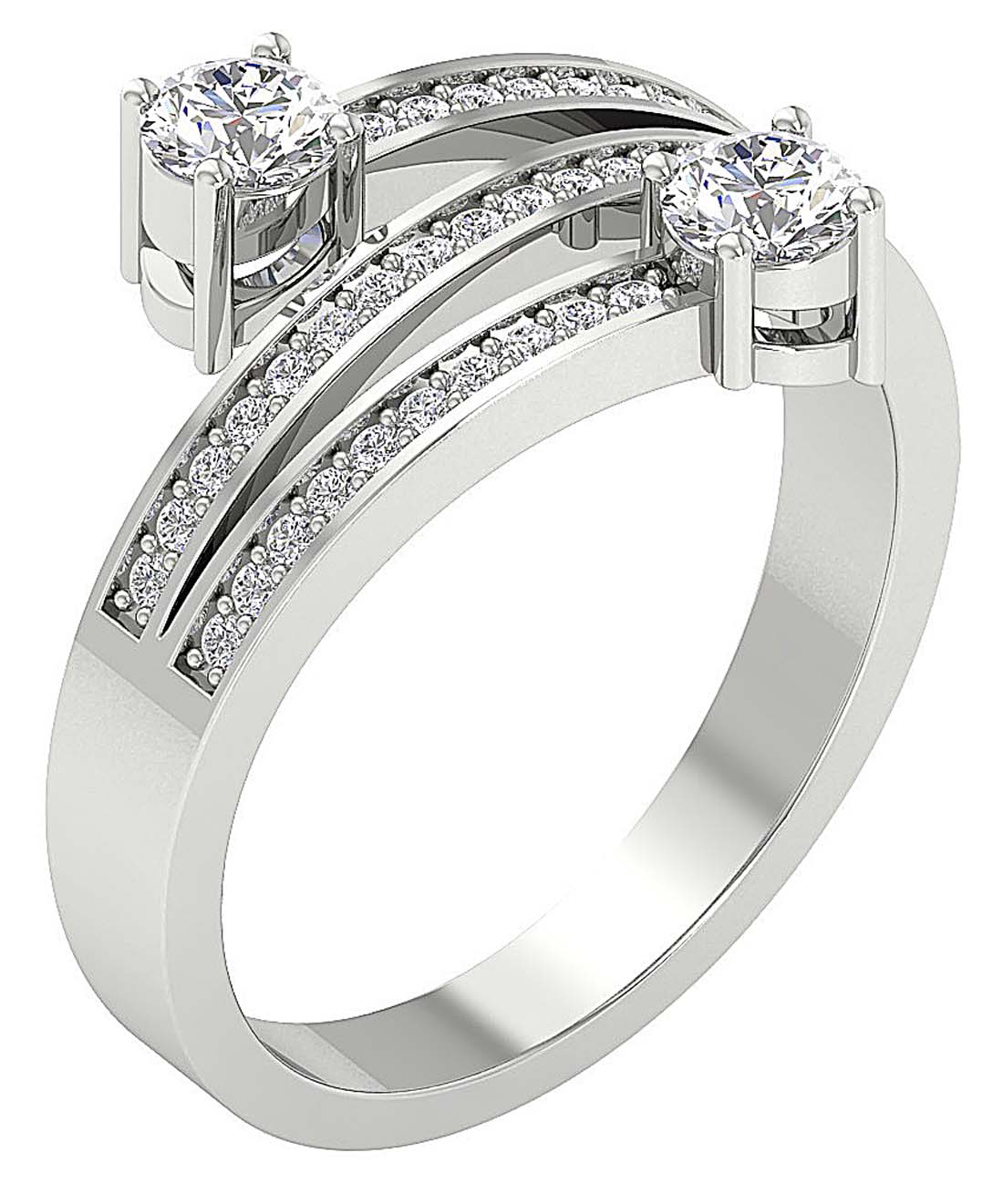 Prong Set Designer Solitaire Wedding Ring SI1 G 0.85 Ct Genuine Diamond 14k Solid Gold