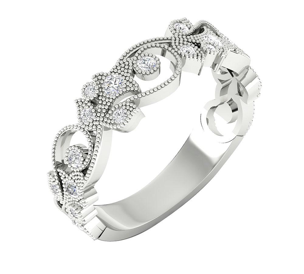 Engagement Genuine Diamond Ring 14K Solid Gold Prong Set VS1 E 0.35 Ct 6.15 MM