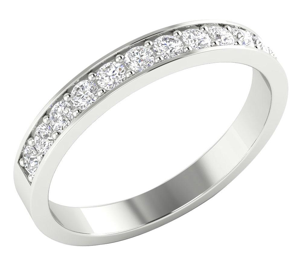 Engagement Round Cut Diamond Ring Prong Set SI1 G 0.50 Ct 3.00 MM