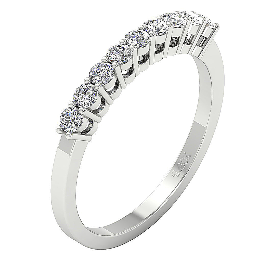 Engagement Ring Natural Diamond I1 G 0.75 Ct 14K Rose Gold Prong Set