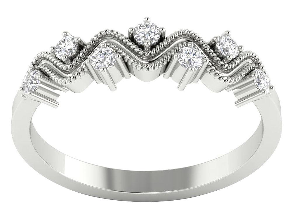 Designer Fashion Wedding Ring Genuine Diamond I1 G 0.30 Ct 14K Solid Gold Prong Set