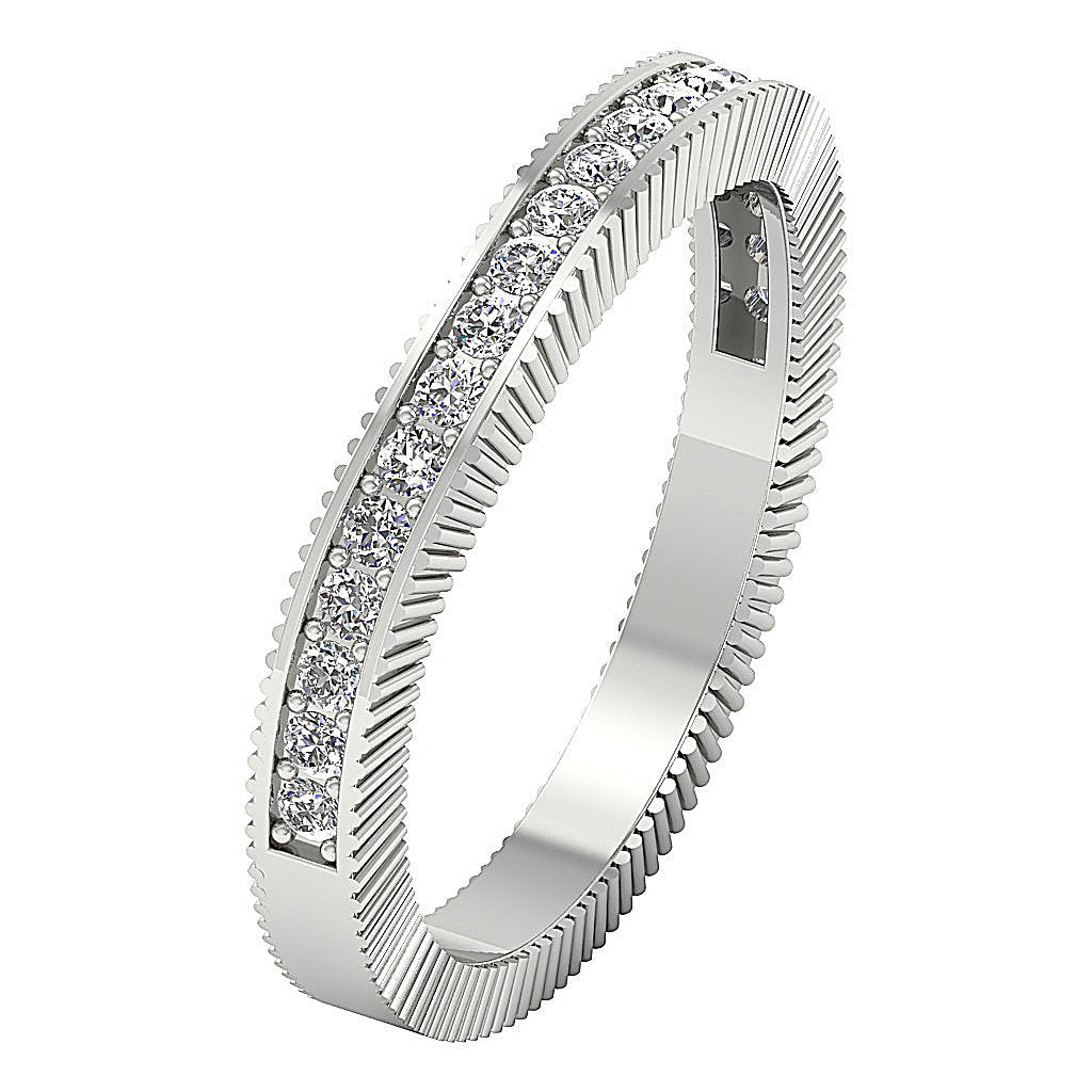 Engagement Ring Round Cut Diamond Prong Set I1 G 0.35 Ct 14K Gold 2.70MM