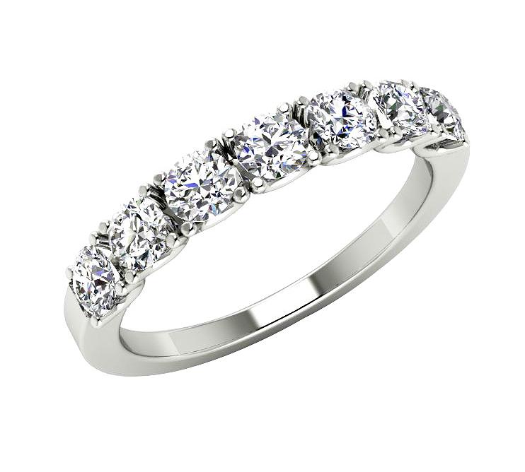 Engagement Ring SI1 G 1.10 Ct Round Cut Diamond Prong Set 14K Gold 3.60MM