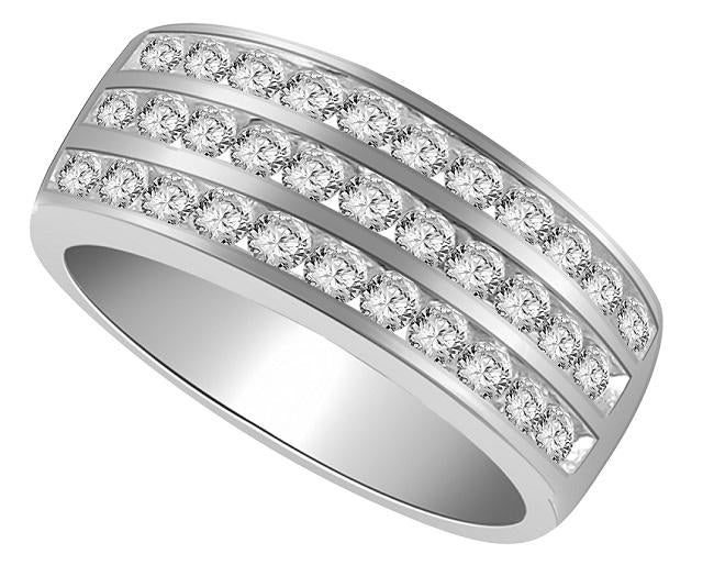 Designer Right Hand Wedding Ring Genuine Diamond I1 G 1.10 Ct 14k Solid Gold Pave Set