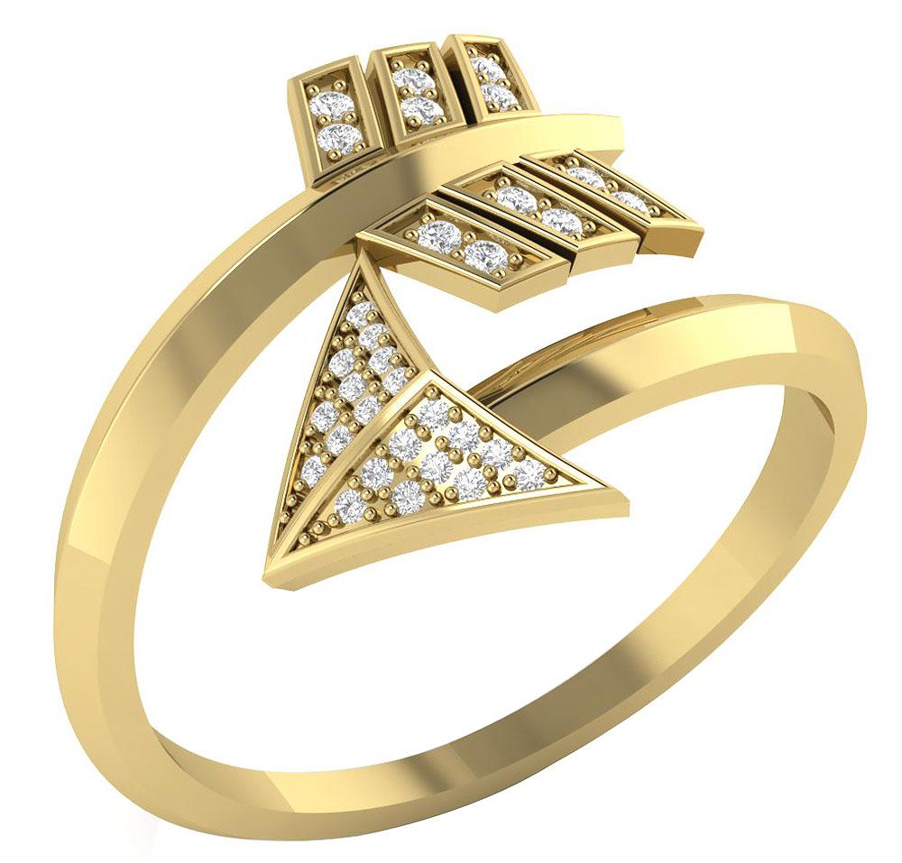 Round Diamond Anniversary Ring Prong Set 14k White Yellow Rose Gold I1 G 0.20 Ct 16.40 MM