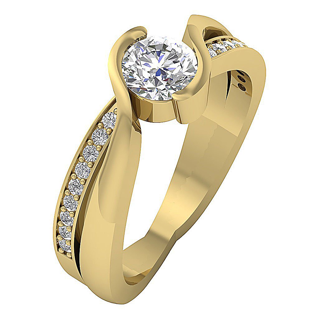 Vintage Solitaire Wedding Ring Genuine Diamond I1 G 1.00 Ct 14k Solid Gold Prong Set 7.70 MM
