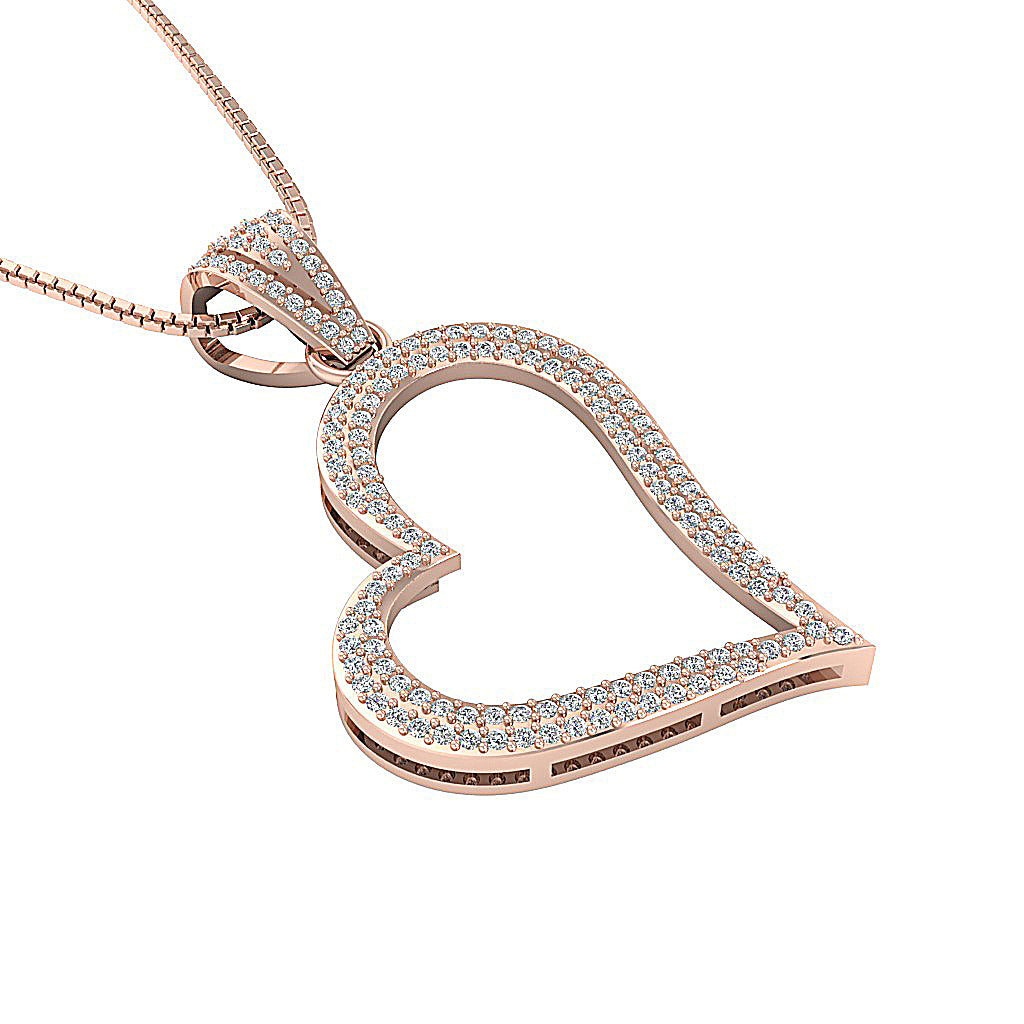 The Anderson Love Of Heart Gold Natural Diamond Pendant