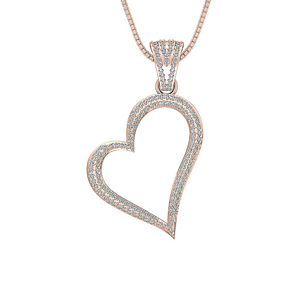 The Anderson Love Of Heart Gold Natural Diamond Pendant