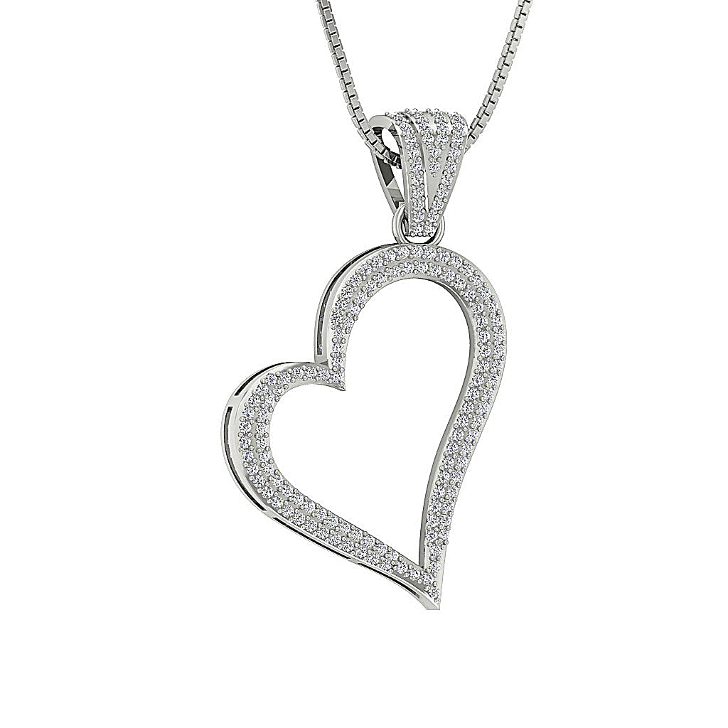The Anderson Love Of Heart Gold Natural Diamond Pendant