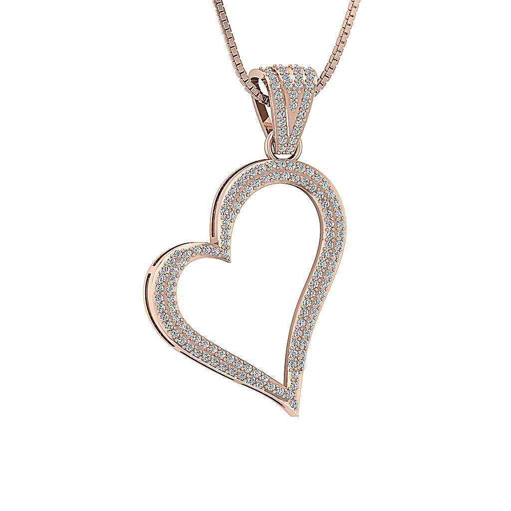 The Anderson Love Of Heart Gold Natural Diamond Pendant