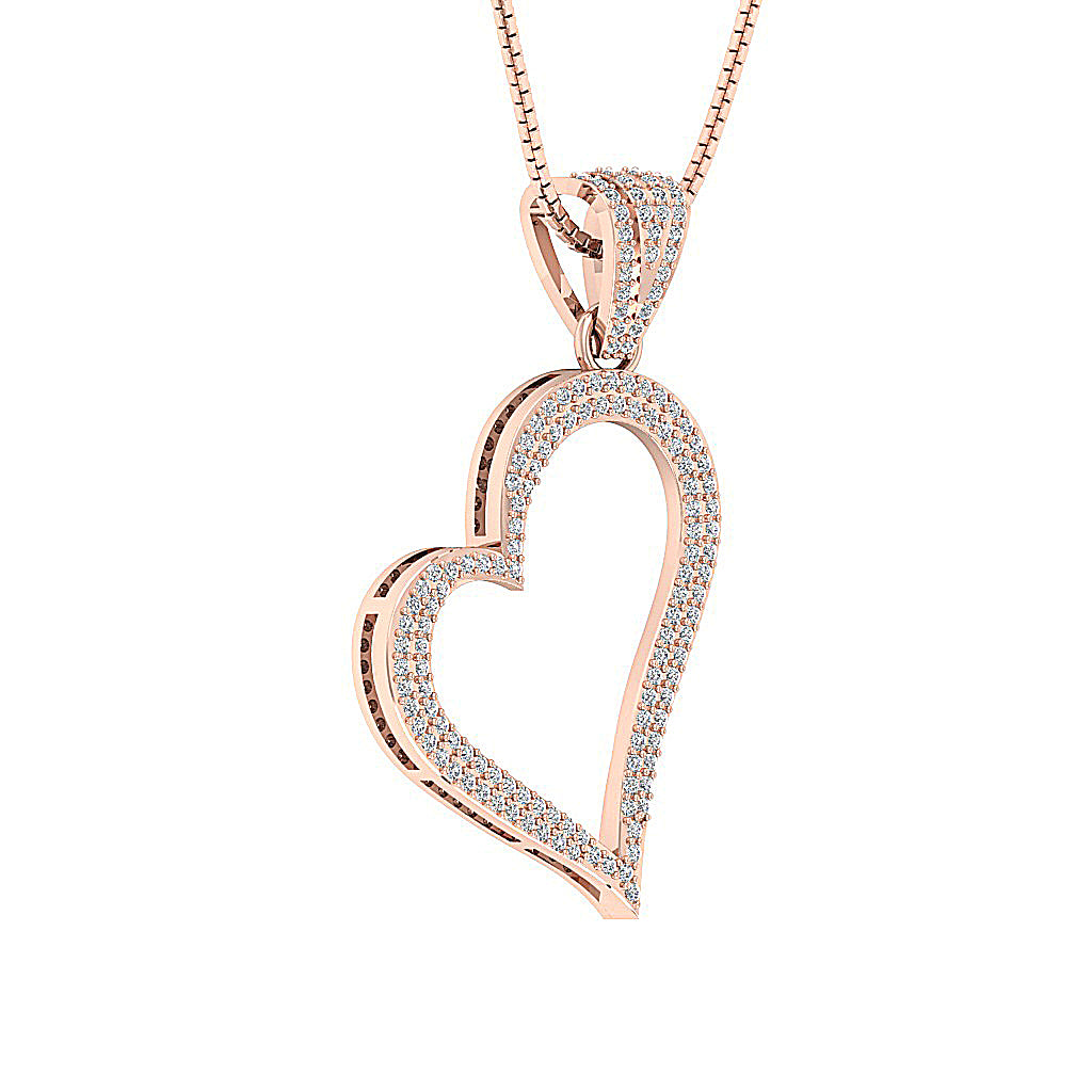 The Anderson Love Of Heart Gold Natural Diamond Pendant