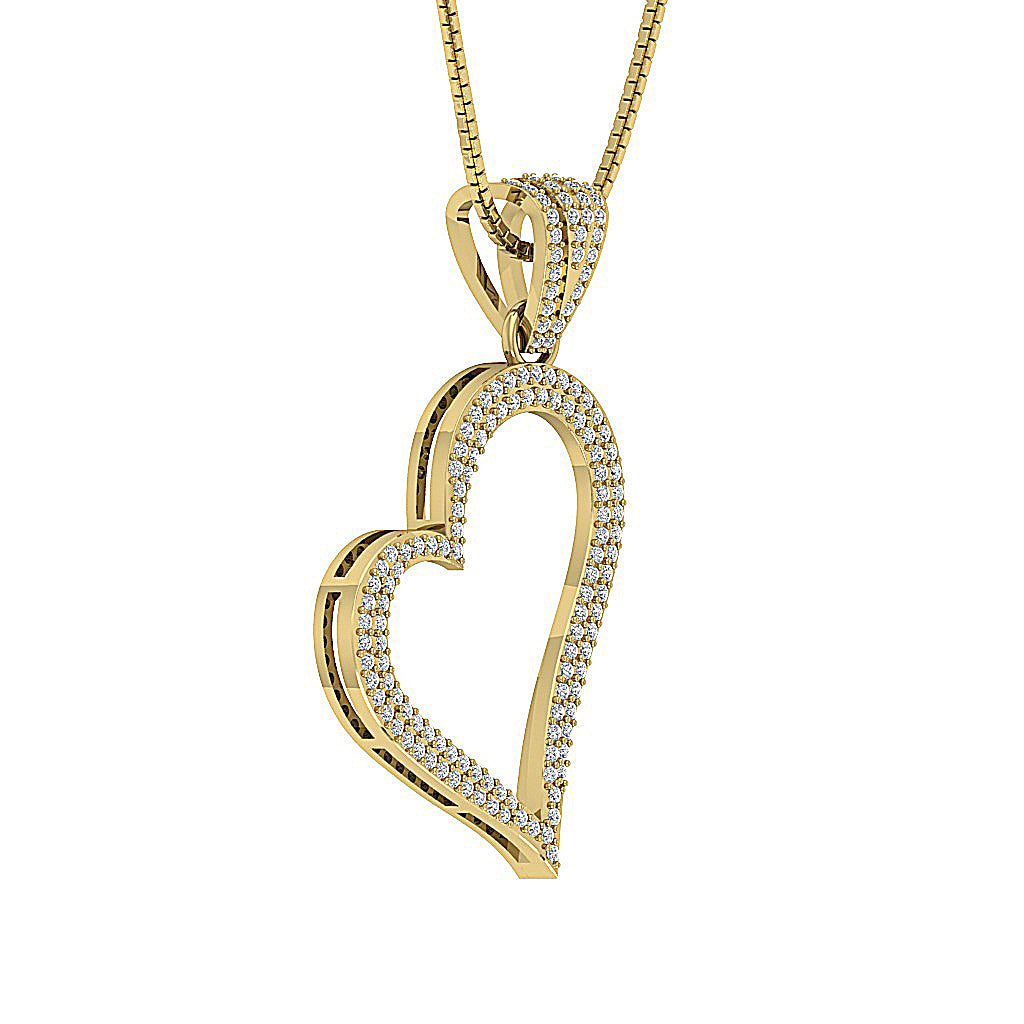 The Anderson Love Of Heart Gold Natural Diamond Pendant