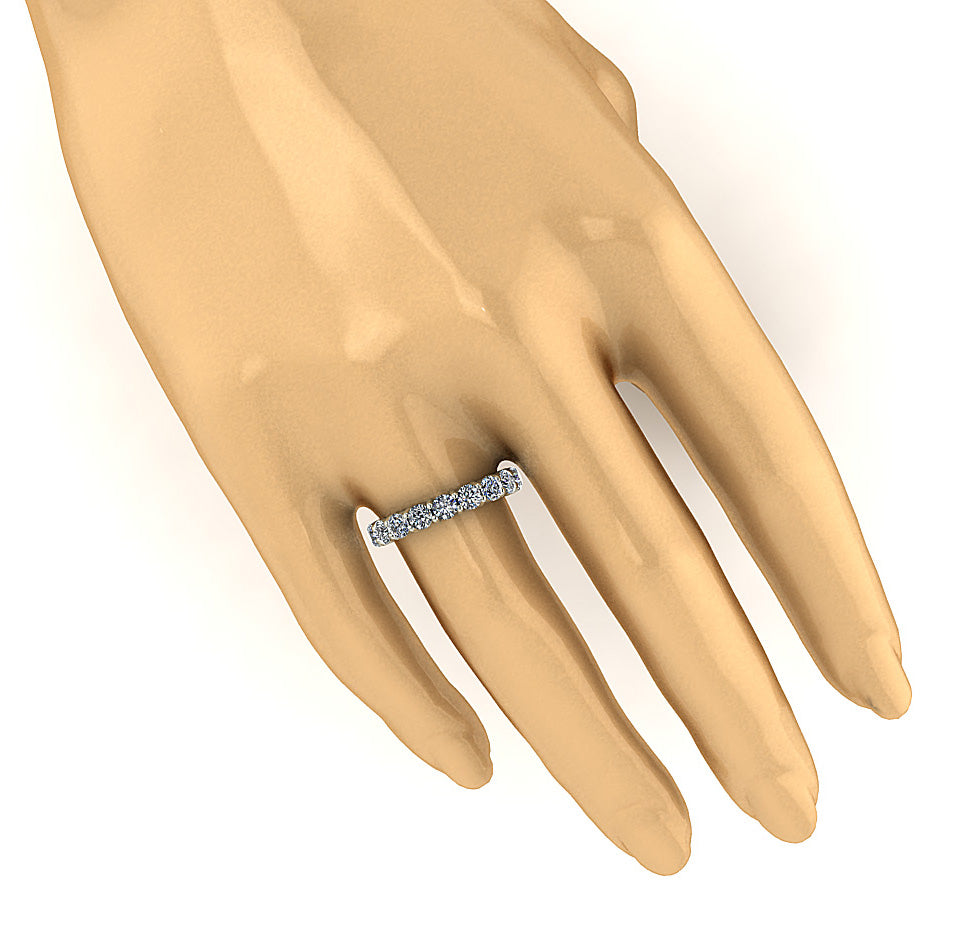 Diamond For Good Eternity Ring For Her I1 G 3.00 Carat Natural Diamond 14K Solid Gold