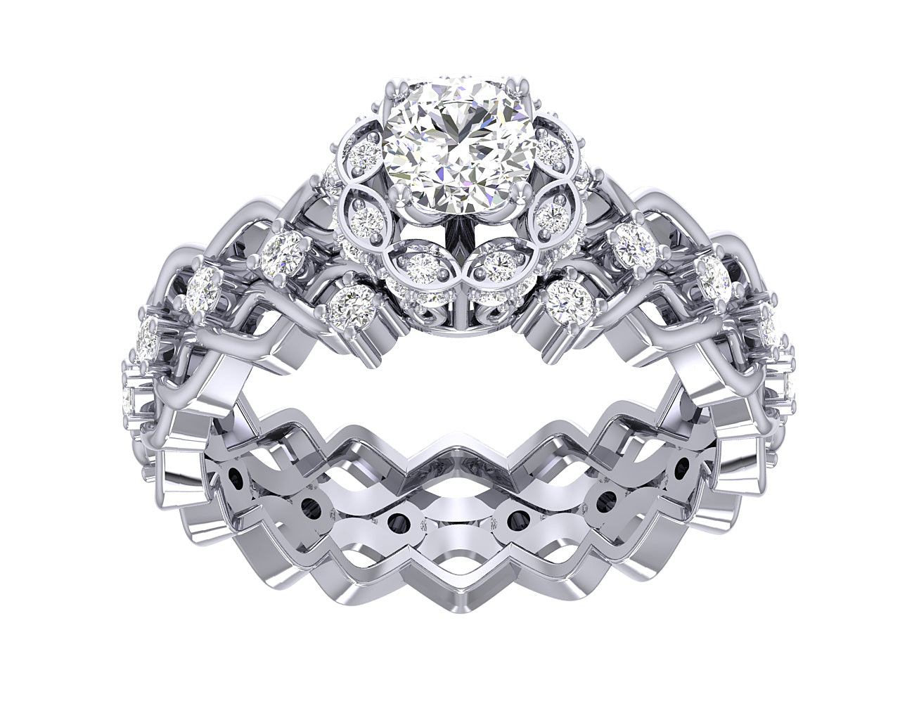 Solitaire Diamond Engagement Ring Round Cut I1 G 1.00 Carat 14K Gold Prong Set