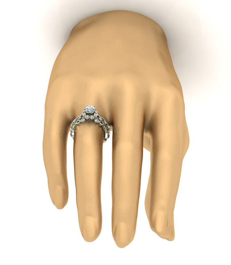 Solitaire Diamond Engagement Ring Round Cut I1 G 1.00 Carat 14K Gold Prong Set