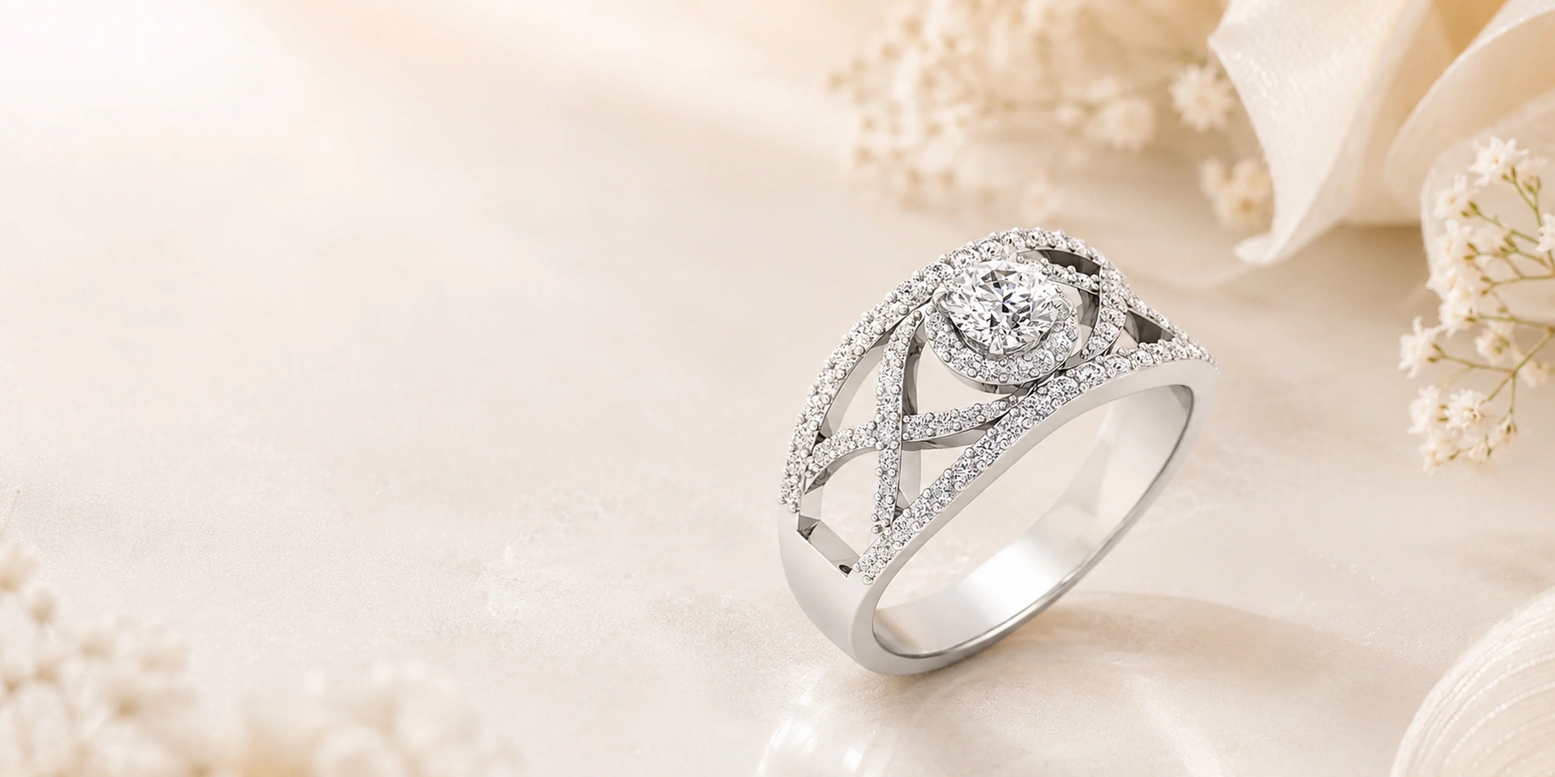 Halo Diamond Ring