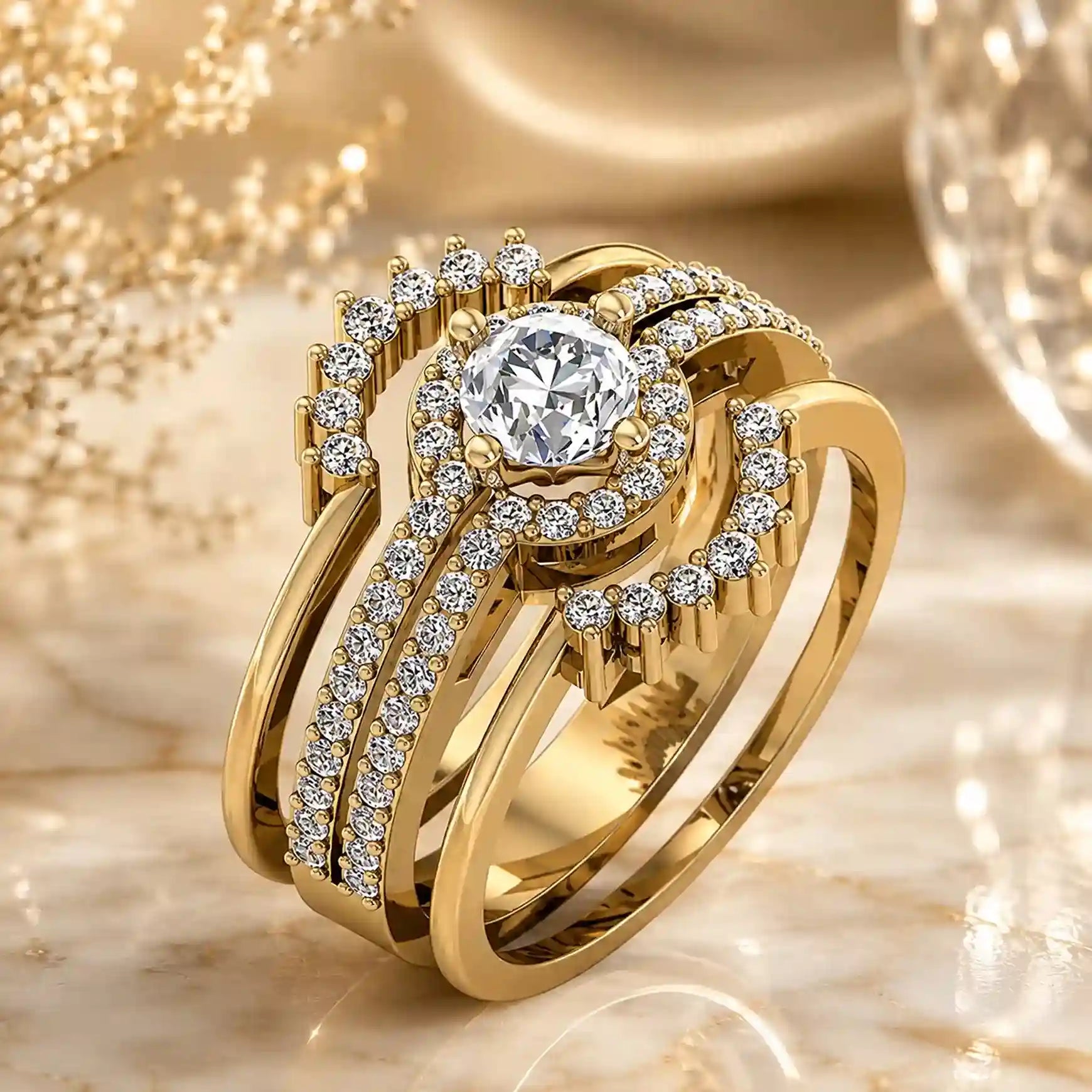 Rose Gold Diamond Ring