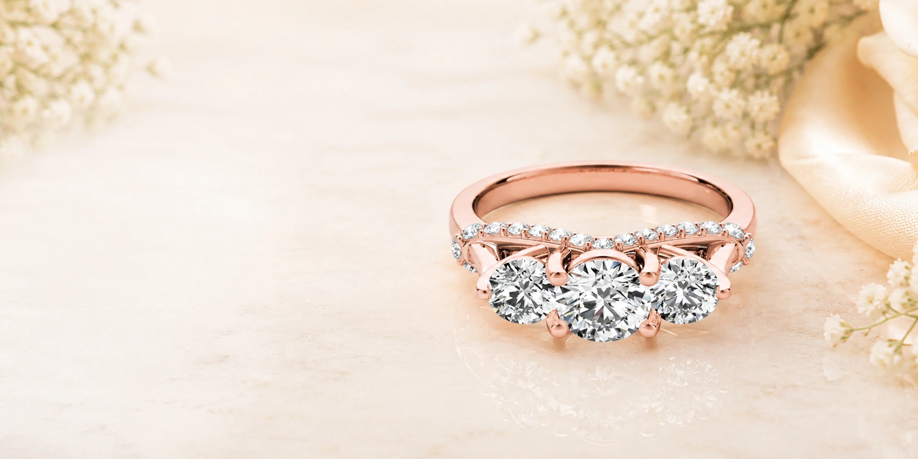 Three Stone Engagement Ring