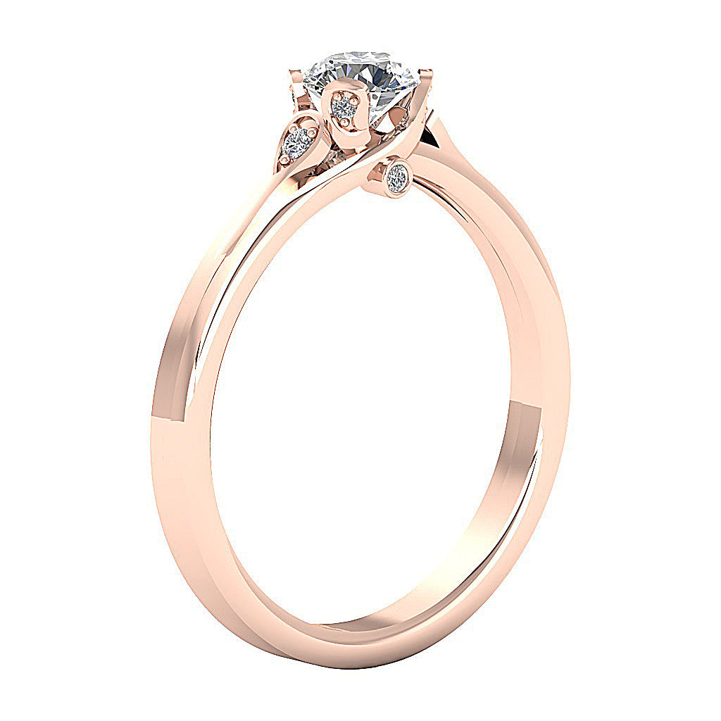 14kRoseGoldProngSetEngagementRing