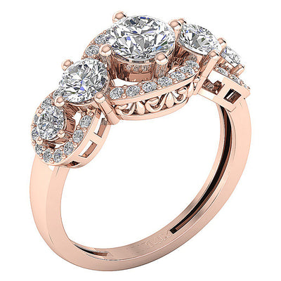 14kRoseGoldVintageEngagementRing