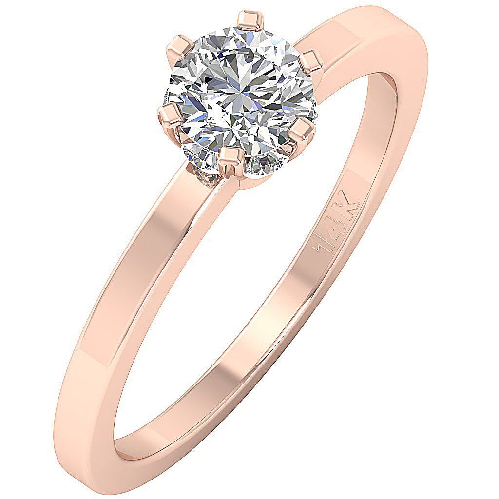 14kRoseGoldVintageEngagementRing