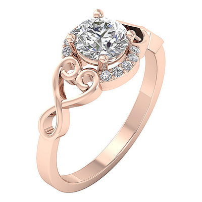 14kRoseGoldVintageEngagementRing