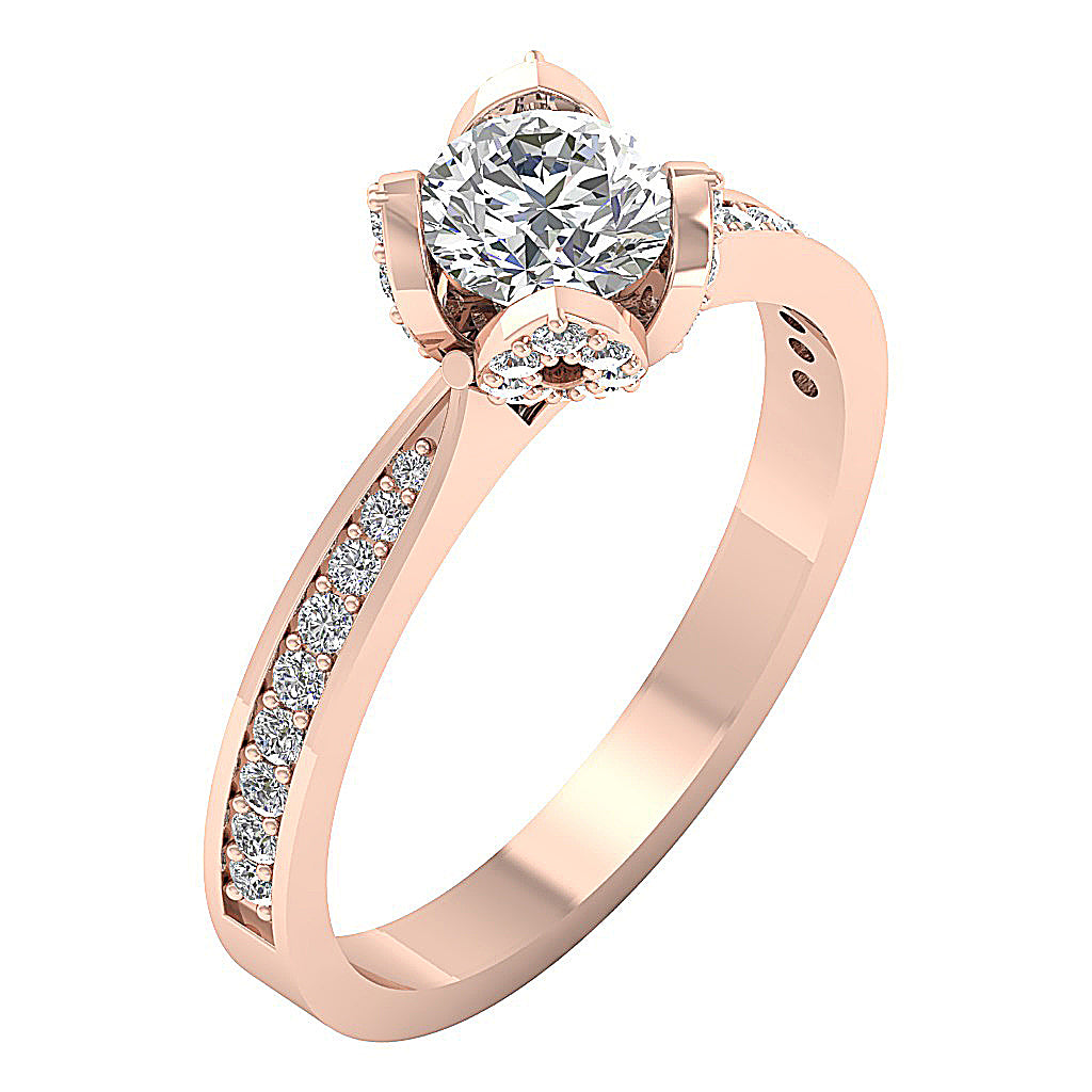 14kRoseGoldVintageEngagementRing