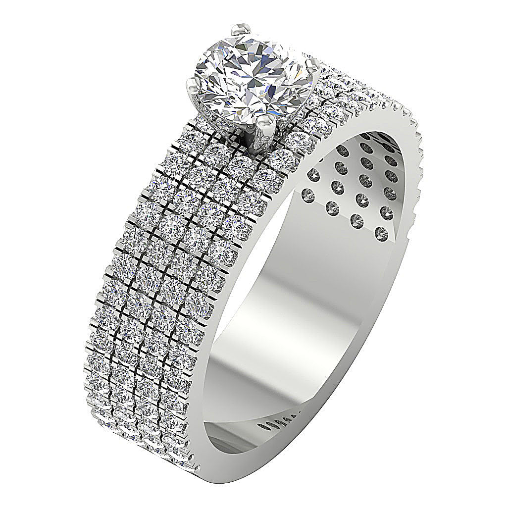 14kSolidGoldDesignerFashionAnniversaryRing