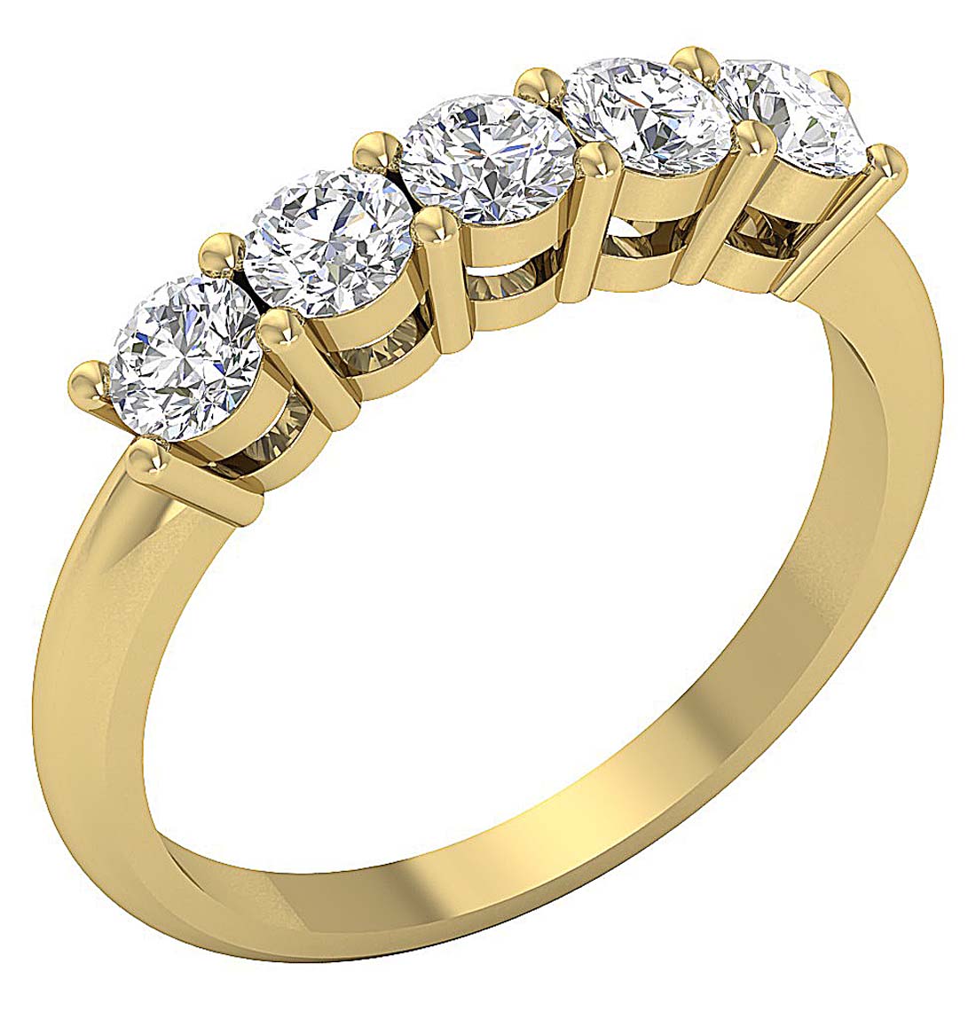 14kYellowGoldGenuineDiamondRing