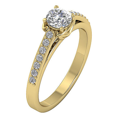 14kYellowGoldRoundDiamondEngagementRing