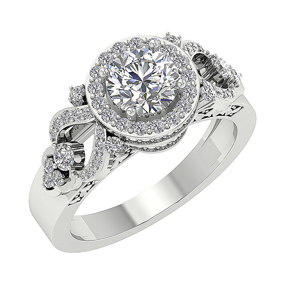 14kWhiteGoldDesignerFashionAnniversaryRing