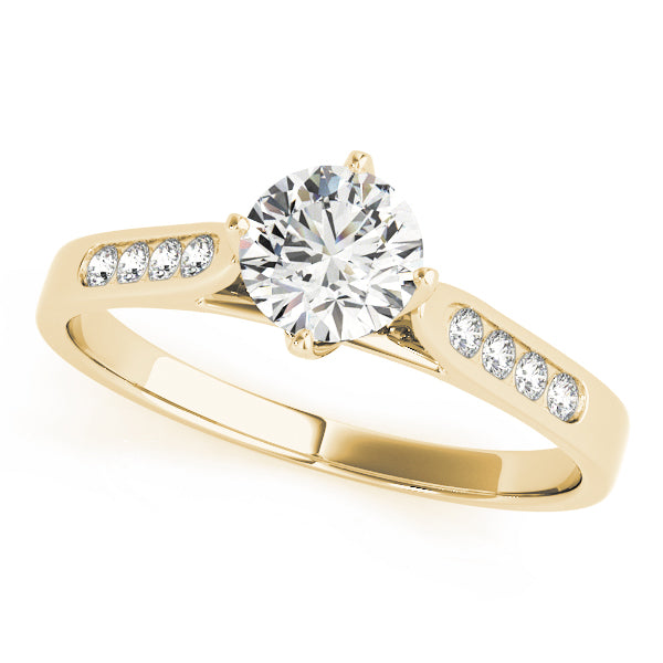 Round-Brilliant-Cut-Diamond-Cathedral-Ring-Channel-Set-Yellow-Gold