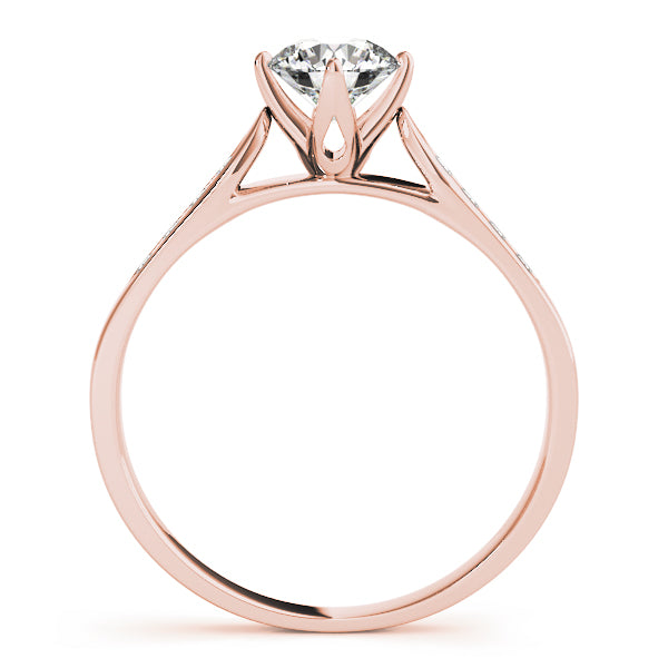Petal-Motif-Cathedral-Diamond-Solitaire-Ring-Rose-Gold-Side-View