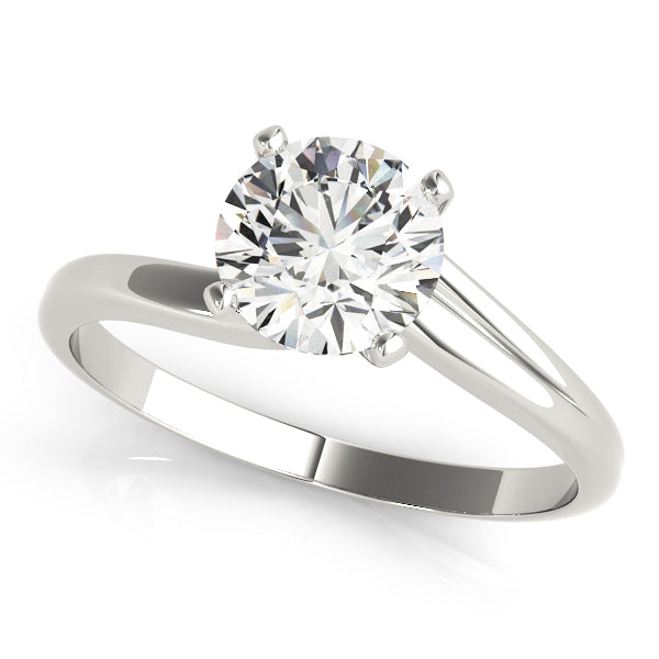 Round-Diamond-Solitaire-Engagement-Ring-White-Gold-Front-View