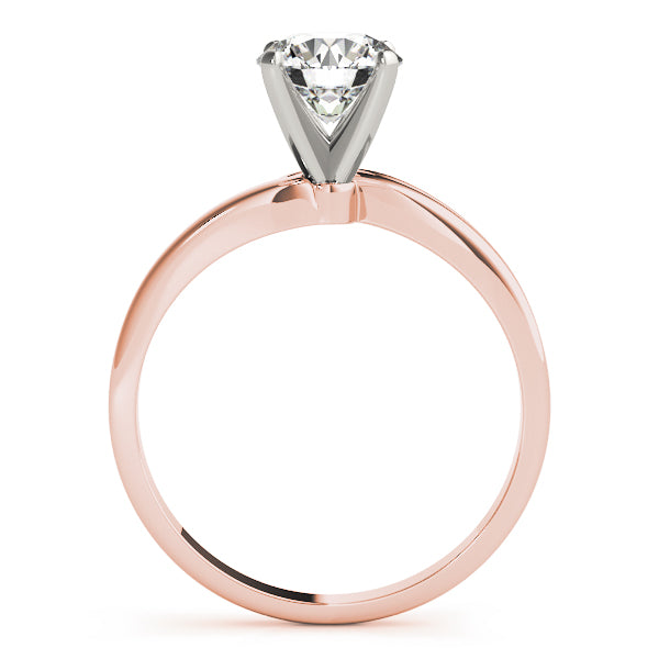 Cross-Over-Solitaire-Diamond-Ring-Rose-Gold-Side-View