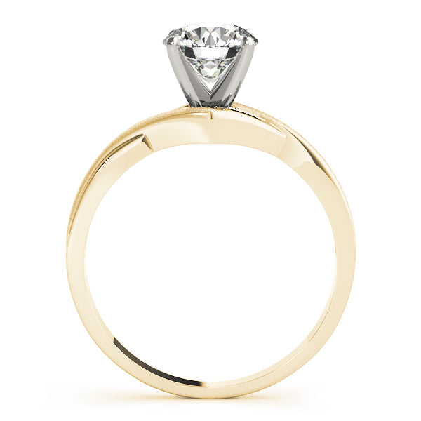 Bypass-Solitaire-Diamond-Ring-Yellow-Gold-Side-Profile-View