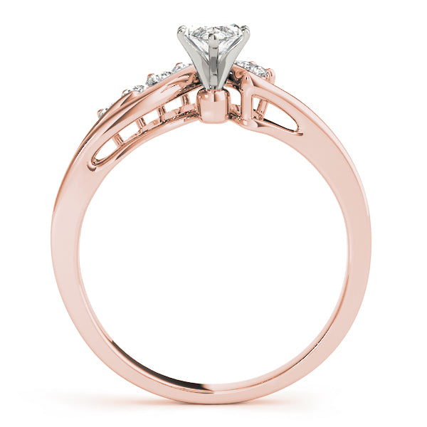 the marquise lab diamond in 14K rose gold.